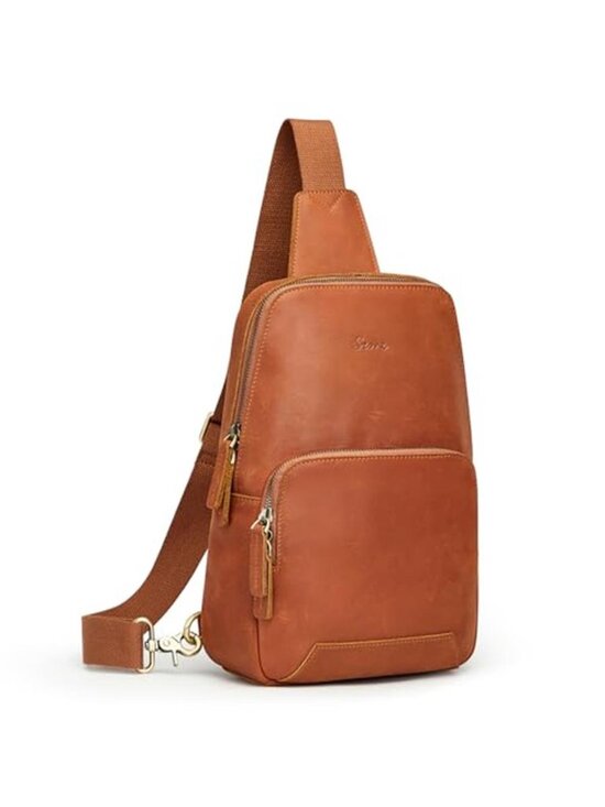 Women\'s Sling Bag RFID Blocking Genuine Leather Crossbody Shoulder Bag